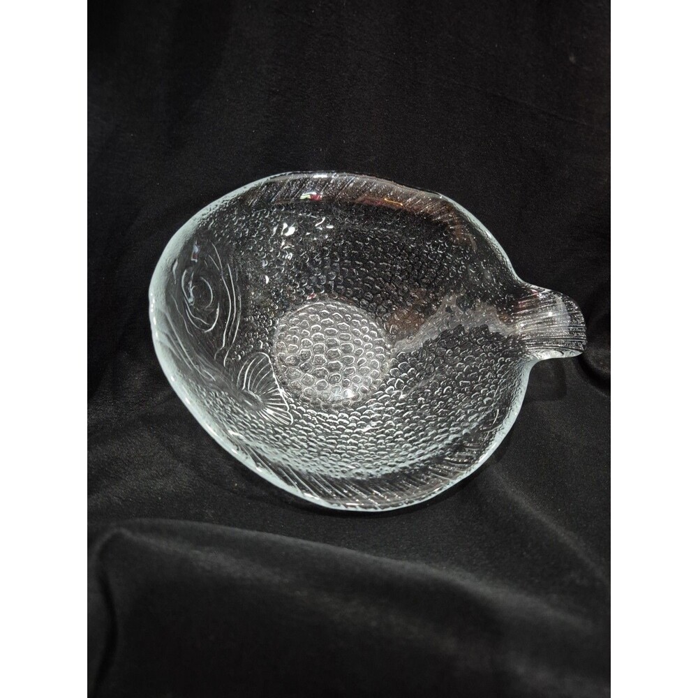 Nautical Arcoroc Poisson Fish Salad Soup Dip Nut Bowl Made in France 7" Vintage